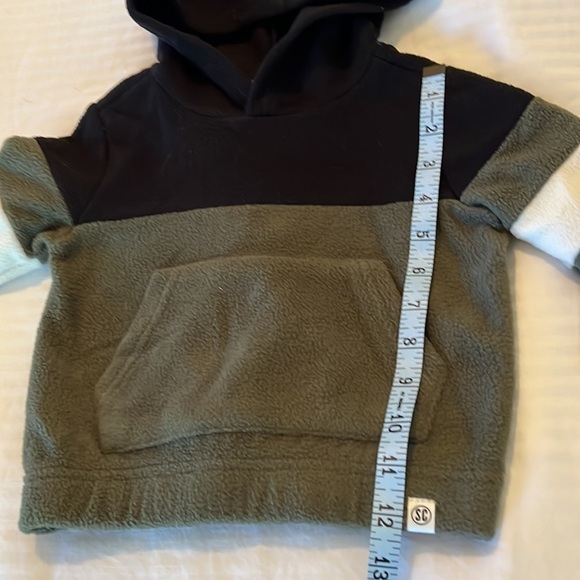 Sovereign Code Fleece Hooded Pullover Boys Size 18M Green Black - Picture 4 of 7